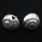 Thai Hill Tribe Earrings Fine Silver STUD Spiral Shell Ohrringe Argento ER181