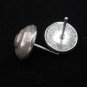 Thai Hill Tribe Earrings Fine Silver STUD Spiral Shell Ohrringe Argento ER181