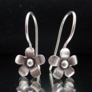 Fine Silver Earrings Ohrringe Schmuck Argento Madagascar periwinkle Flower x4prs