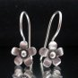 Fine Silver Earrings Ohrringe Schmuck Argento Madagascar periwinkle Flower x4prs