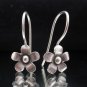 Fine Silver Earrings Ohrringe Schmuck Argento Madagascar periwinkle Flower x4prs