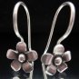 Fine Silver Earrings Ohrringe Schmuck Argento Madagascar periwinkle Flower x4prs