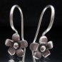 Fine Silver Earrings Ohrringe Schmuck Argento Madagascar periwinkle Flower x4prs