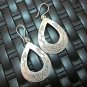 Thai Hill Tribe Earrings Fine Silver Genuine Oval Flowers and grapes