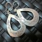 Thai Hill Tribe Earrings Fine Silver Genuine Oval Flowers and grapes