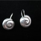 Thai Hill Tribe Earrings Fine Silver Handmade Spiral snails sea shells
