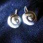 Thai Hill Tribe Earrings Fine Silver Handmade Spiral snails sea shells