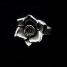Fine Silver Rings Fashion Jewelry Ethno Argento Anello Rose Flower роза Rosa