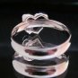 Fashion Stainless Steel Ring Size 8 Woman CZ Heart love Wedding anello ringe 6