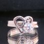 Fashion Stainless Steel Ring Size 8 Woman CZ Heart love Wedding anello ringe 6