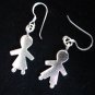 Fine Silver Earrings Ohrringe Schmuck Argento Lover Gemini Human Couple Wedding