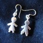 Fine Silver Earrings Ohrringe Schmuck Argento Lover Gemini Human Couple Wedding