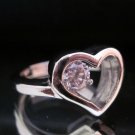 Fashion Stainless Steel Ring Size 8 Woman Wedding Heart CZ anello ringe 7