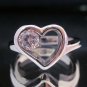 Fashion Stainless Steel Ring Size 8 Woman Wedding Heart CZ anello ringe 7