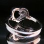 Fashion Stainless Steel Ring Size 8 Woman Wedding Heart CZ anello ringe 7