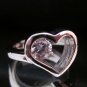 Fashion Stainless Steel Ring Size 8 Woman Wedding Heart CZ anello ringe 7