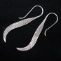 Thai Hill Tribe Earrings Fine Silver Fern leaf اÙÙØ¬ÙÙØ±Ø§Øª Ø£ÙØ±Ø§Ø· ÙØ¶Ø© ER102