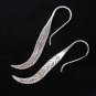 Thai Hill Tribe Earrings Fine Silver Fern leaf اÙÙØ¬ÙÙØ±Ø§Øª Ø£ÙØ±Ø§Ø· ÙØ¶Ø© ER102