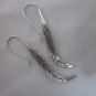 Thai Hill Tribe Earrings Fine Silver Fern leaf اÙÙØ¬ÙÙØ±Ø§Øª Ø£ÙØ±Ø§Ø· ÙØ¶Ø© ER102