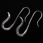 Thai Hill Tribe Earrings Fine Silver Snake Delicate New Ohrringe Silber ER154