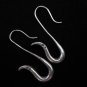 Thai Hill Tribe Earrings Fine Silver Snake Delicate New Ohrringe Silber ER154