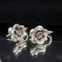 Thai Hill Tribe Earrings Fine Silver Flower Rose Ohrringe &Oslash;&sect;&Ugrave;�&Oslash;&pound;&Ugrave;�&Oslash;&plusmn;&Oslash;&sect;&Oslash;&middot;  ER160
