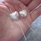 Thai Hill Tribe Earrings Fine Silver Dangle Long Hooks Curve CS1412594333