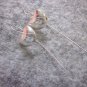 Thai Hill Tribe Earrings Fine Silver Dangle Long Hooks Curve CS1412594333