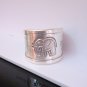 Fine Silver Rings Hill tribe Karen Argento Anello Band Elephant Engraved L17