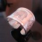 Fine Silver Rings Hill tribe Karen Argento Anello Band Elephant Engraved L17