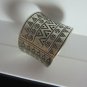 Fine Silver Rings Hill tribe Karen Argento Anello Band Tribal Engraved L32