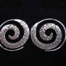 Thai Hill Tribe Earrings Fine Silver Argento ORECCHINI Spirale ohrringe ER38