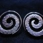 Thai Hill Tribe Earrings Fine Silver Argento ORECCHINI Spirale ohrringe ER38