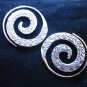 Thai Hill Tribe Earrings Fine Silver Argento ORECCHINI Spirale ohrringe ER38