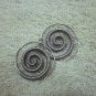Thai Hill Tribe Earrings Fine Silver Vintage Dangle Hooks Spiral Coils CS214602