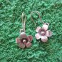 Fine Silver Earrings Hill Tribe Karen Fashions Dangle plain Flowers CS91259E122