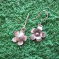 Fine Silver Earrings Hill Tribe Karen Fashions Dangle plain Flowers CS91259E122