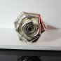 Fine Silver Rings Hill tribe Karen Argento Anello Rose Flower Flora Rosa L06
