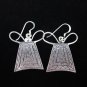 Fine Silver Earrings Ohrringe Schmuck Argento Art drop dangle Thai Heart Lock