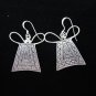 Fine Silver Earrings Ohrringe Schmuck Argento Art drop dangle Thai Heart Lock