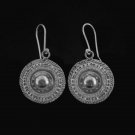 Thai Hill Tribe Earrings Fine Silver Engraved Ohrringe Schmuck Argento ER183