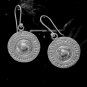 Thai Hill Tribe Earrings Fine Silver Engraved Ohrringe Schmuck Argento ER183
