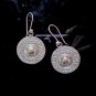 Thai Hill Tribe Earrings Fine Silver Engraved Ohrringe Schmuck Argento ER183