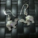 Thai Hill Tribe Earrings Fine Silver argento orecchini Camel Drop Dangle CS1011