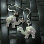 Thai Hill Tribe Earrings Fine Silver argento orecchini Camel Drop Dangle CS1011