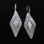 Thai Hill Tribe Earrings Fine Silver karen tribal cool trapezoid er55