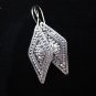 Thai Hill Tribe Earrings Fine Silver karen tribal cool trapezoid er55
