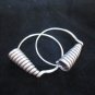 Thai Hill Tribe Earrings Fine Silver solid twist for women