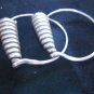 Thai Hill Tribe Earrings Fine Silver solid twist for women