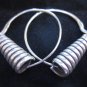 Thai Hill Tribe Earrings Fine Silver solid twist for women